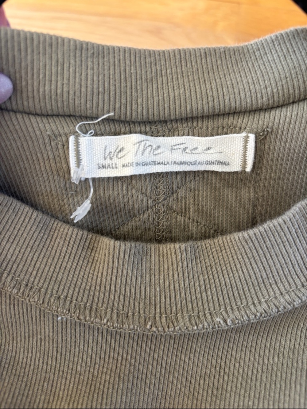 We The Free Olive Ribbed Muscle Tank - Picture 2 of 2
